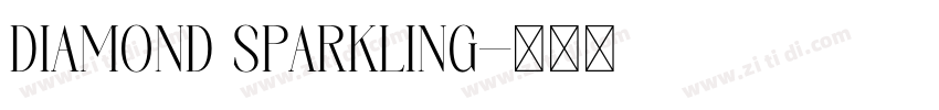 diamond sparkling字体转换